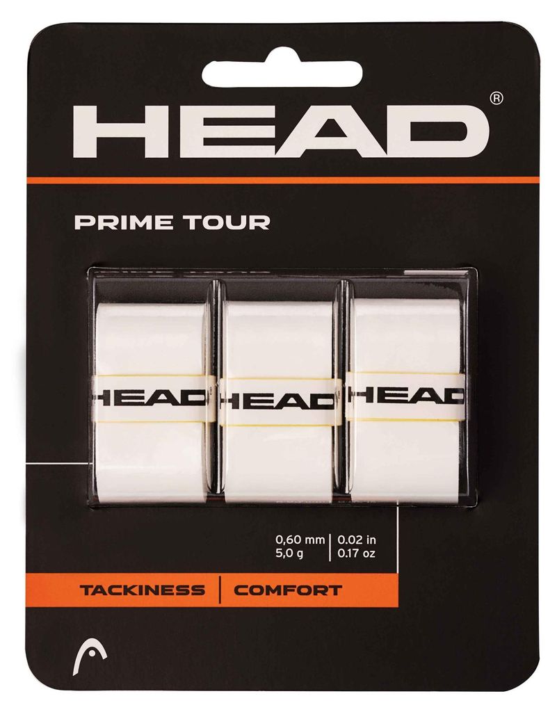 HEAD Prime Tour 3 er Pack Griffband weiss
