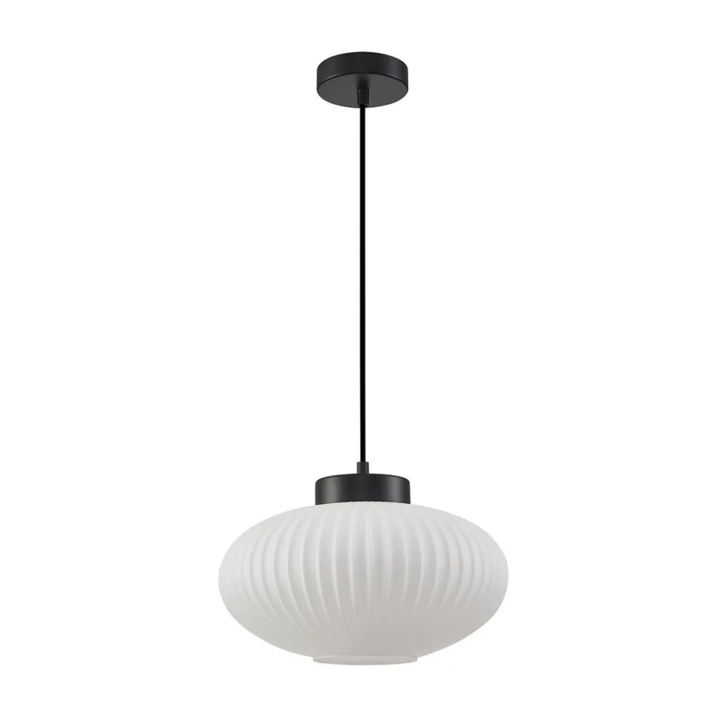 Italux GROSTE PND-52376-1-BK Lampe suspendue moderne noire en métal