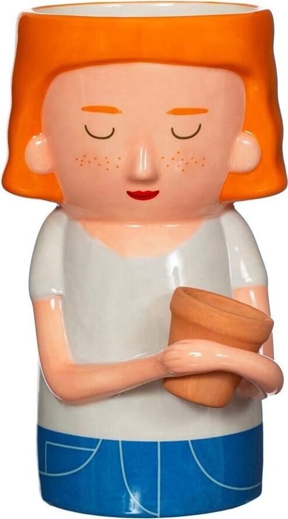 Sass & Belle Vase Mum Mama mit Mini-Pflanzgefäß