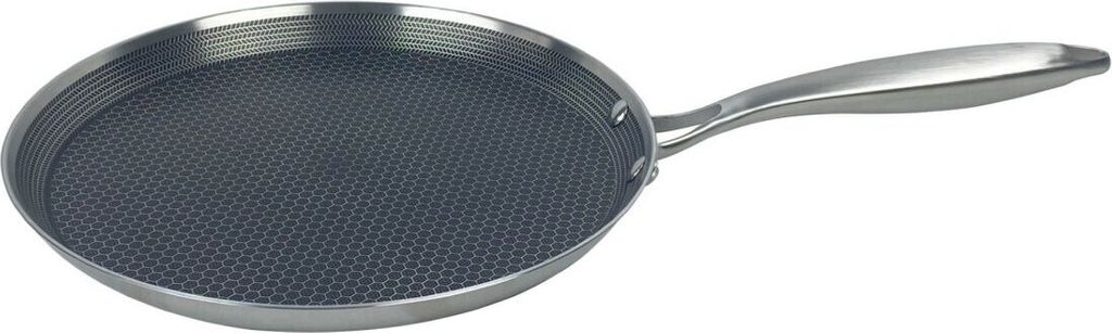 Pfanne Edelstahl Wabenstruktur Ø24cm Induktion Pfanne Anti Produktbild 