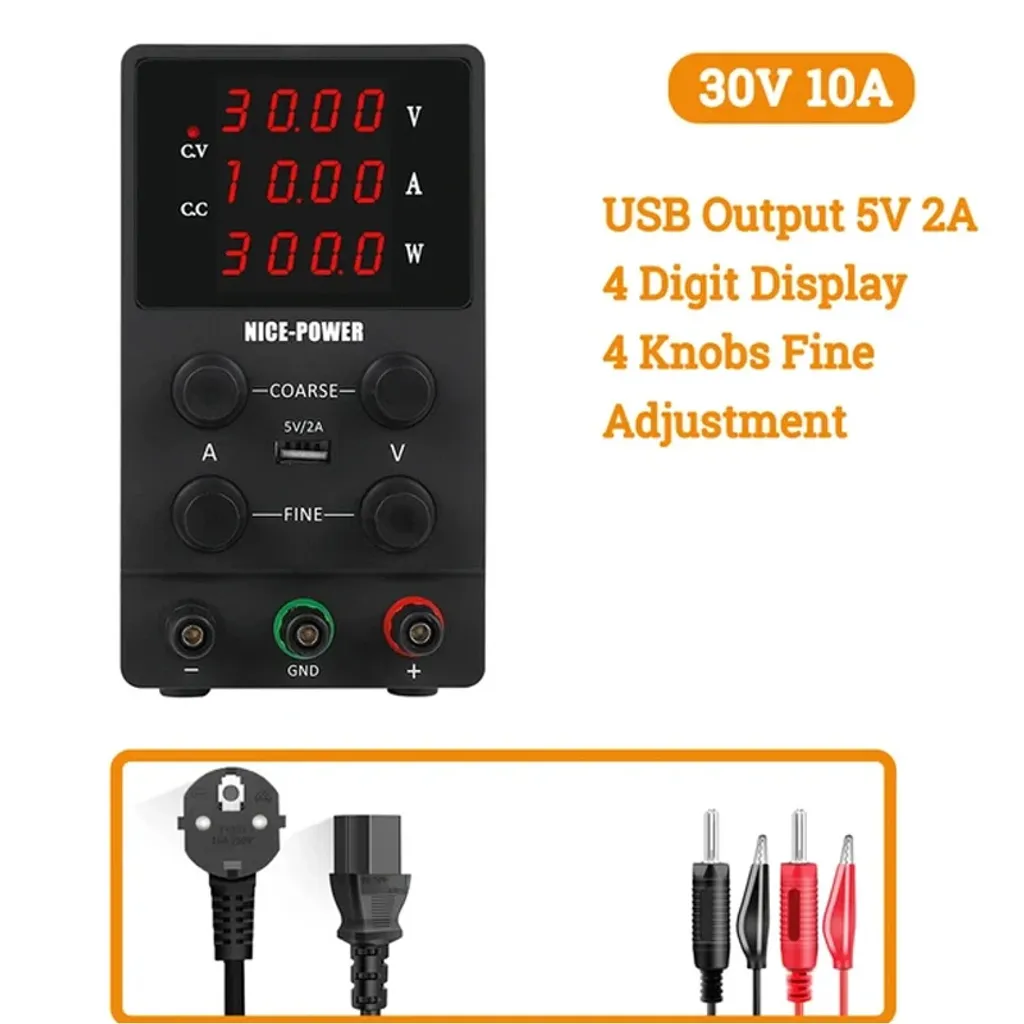 Alimentatore Regolabile 30V 10A DC Encoder | Upgrade Laboratorio DIY - 2
