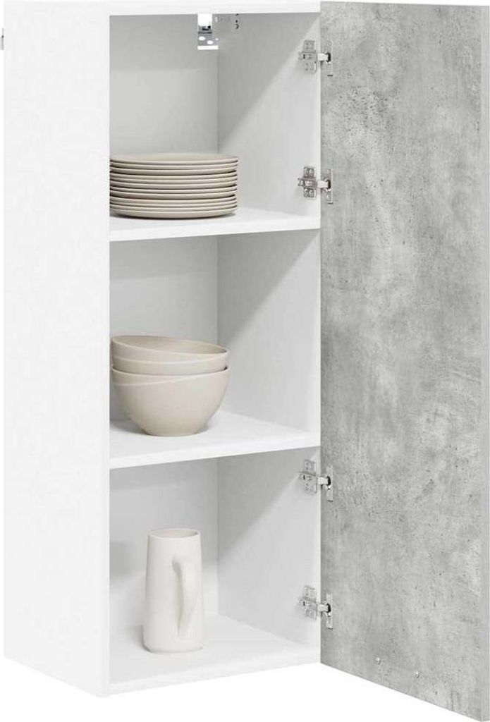 “2026 Modern“ Hängeschrank Riga Beton Grau 40 x 31 x 100cm Holzwerkstoff - Designermöbel 956280 - Küchenschränke