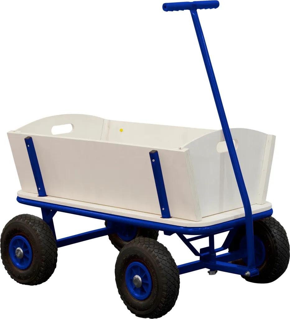 Carretto in Legno Sunny Billy Blu per Eventi e Spiaggia - 94x61x97