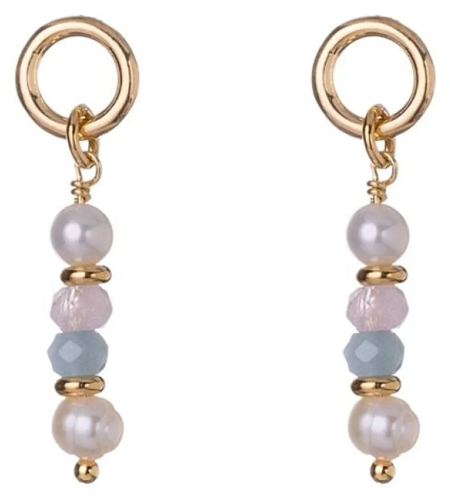 Boucles d'oreilles perles et morganite : éclat anti-teint terne