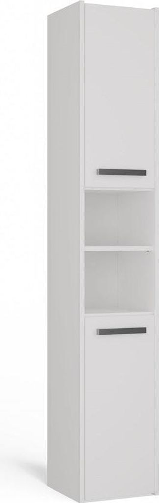 Moderner Badezimmerschrank 30 cm – Postal Bücherregal weiß | Farbe: Weiß | Größe: 30x30x170 cm