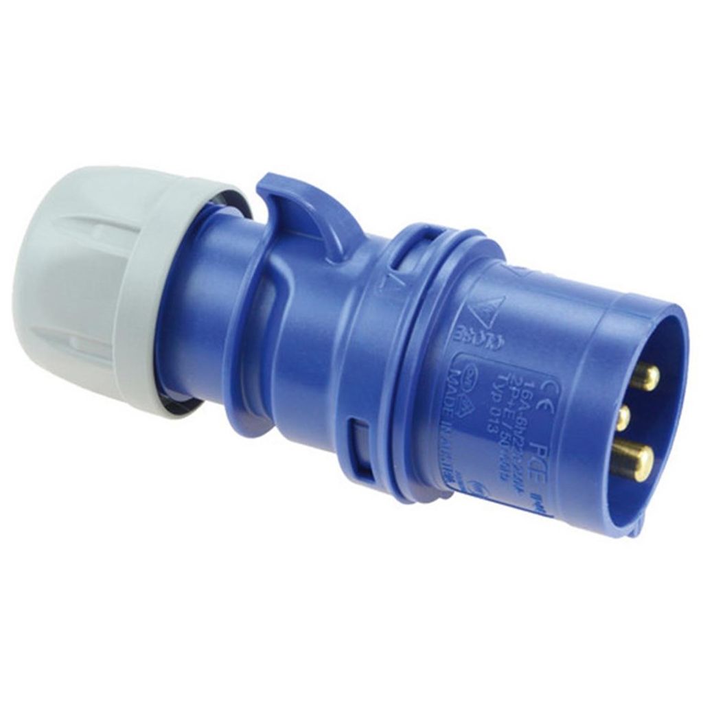 Netzstecker blau 16 Ah/230 Volt 3-polig