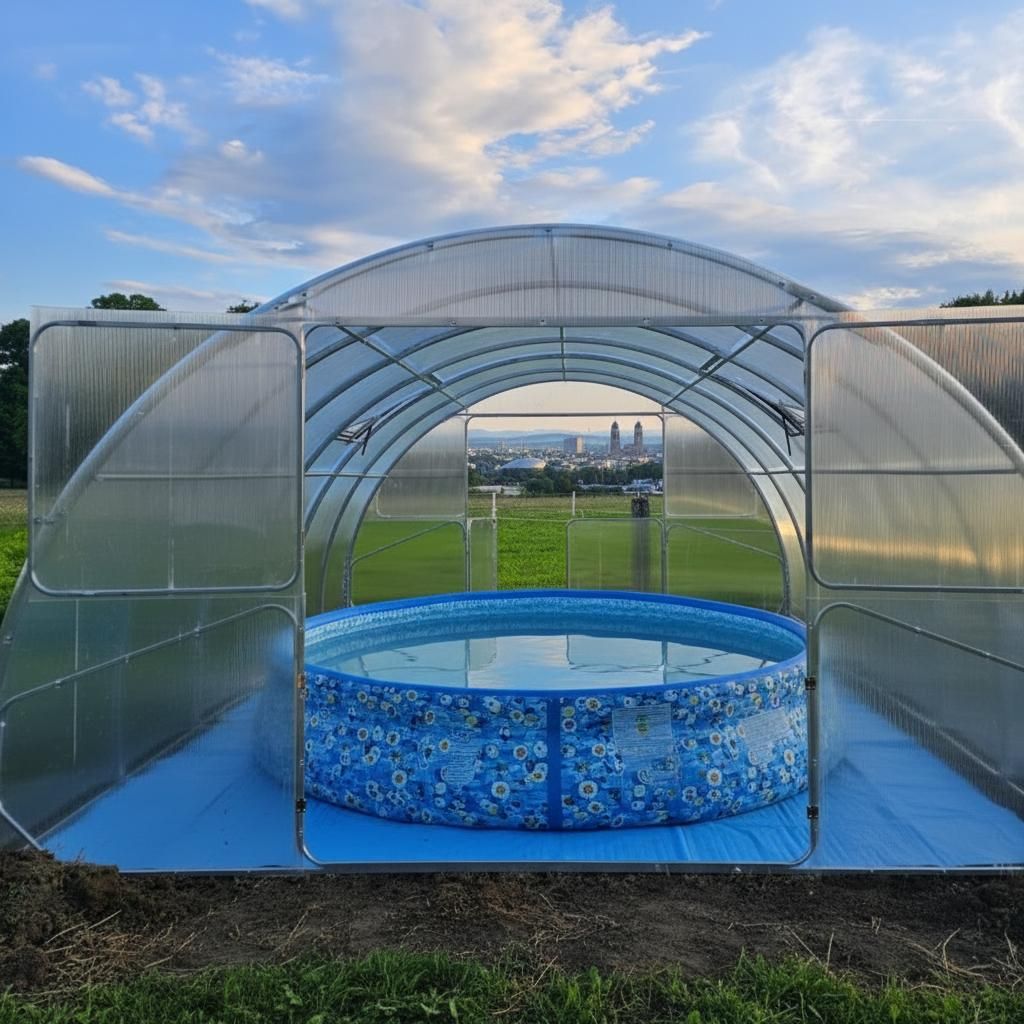 Pokrywa basenowa "Serena" od Garten Dream. 4x8M z Zdjęcie produktu 