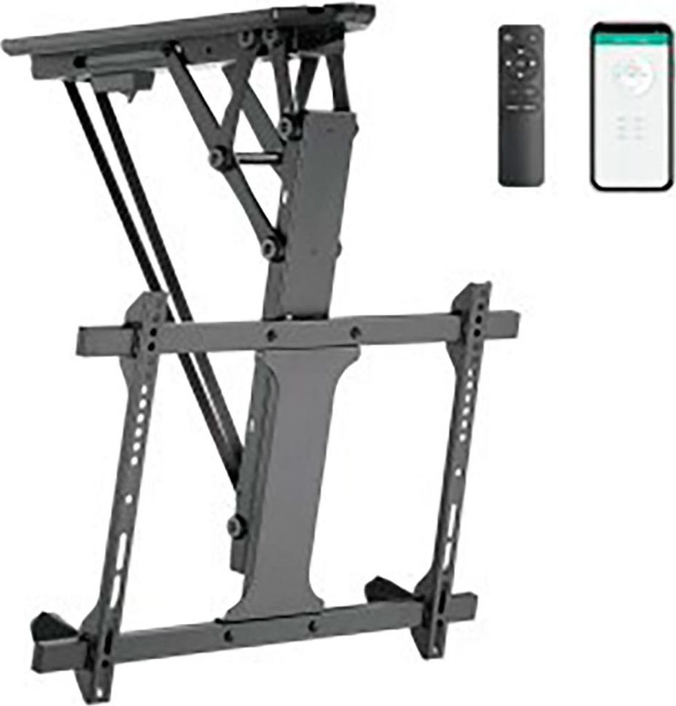 Techly Motorisierte schwenkbare TV-Deckenhalterung Smart Home-Integration für TV-Geräte von 32-70"