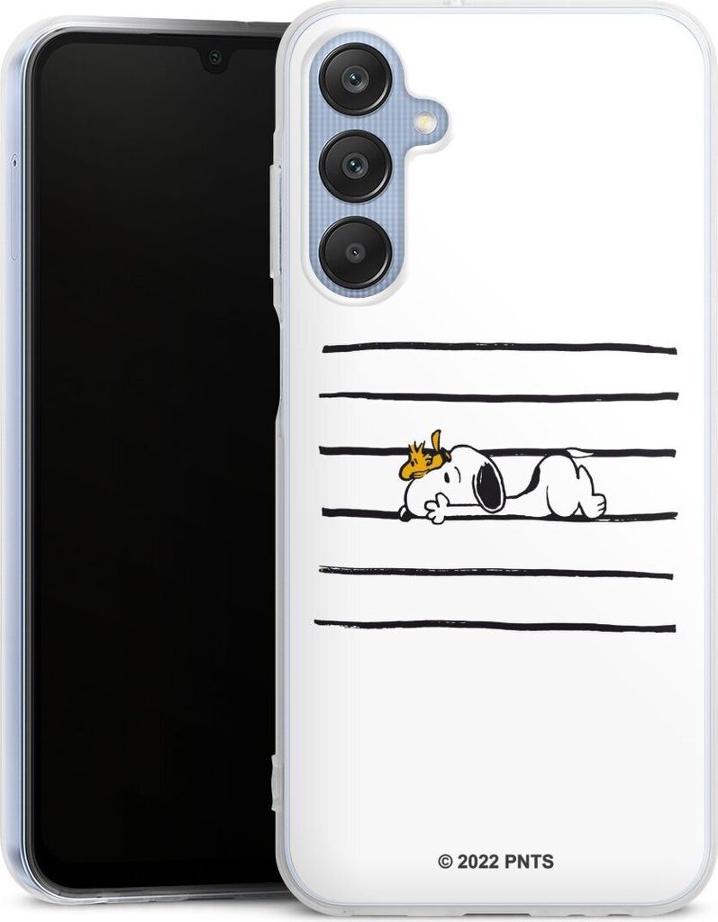 DeinDesign Handyhülle für Samsung Galaxy A25 5G Silikon Hülle Case Smartphone Schutzhülle Hund Peanuts Snoopy