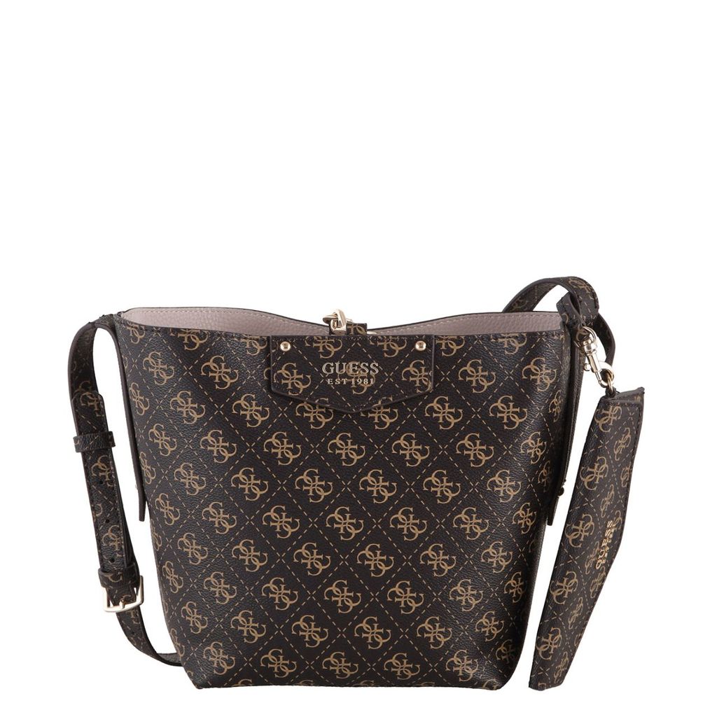 Guess Umhängetasche Eco Brenton Bucket Bag in Bag brown Produktbild 