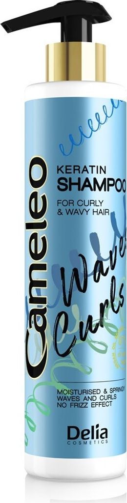 Delia Cosmetics Cameleo Wellen Locken Haar Keratin Shampoo 250ml