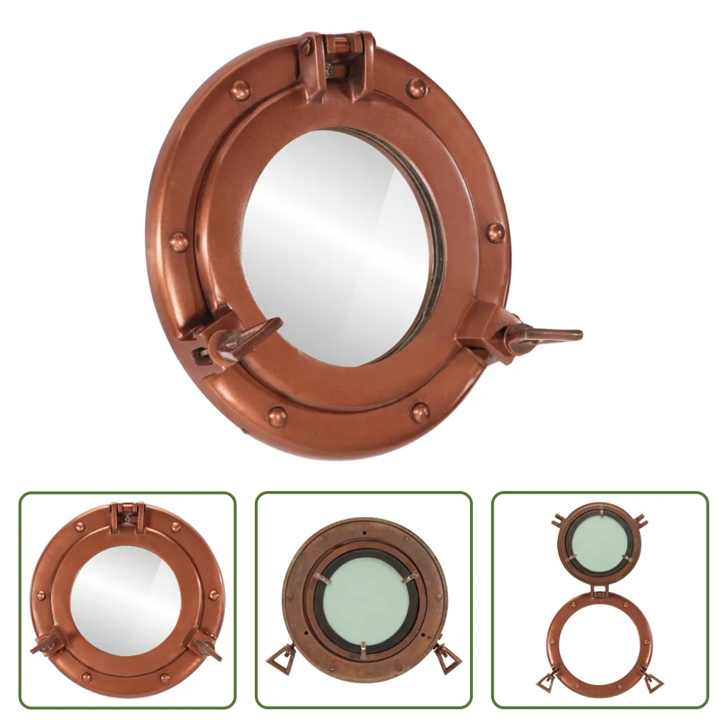 Specchio Rotondo Oblò Ø23 cm Alluminio Lucido | Arredo Parete Moderno