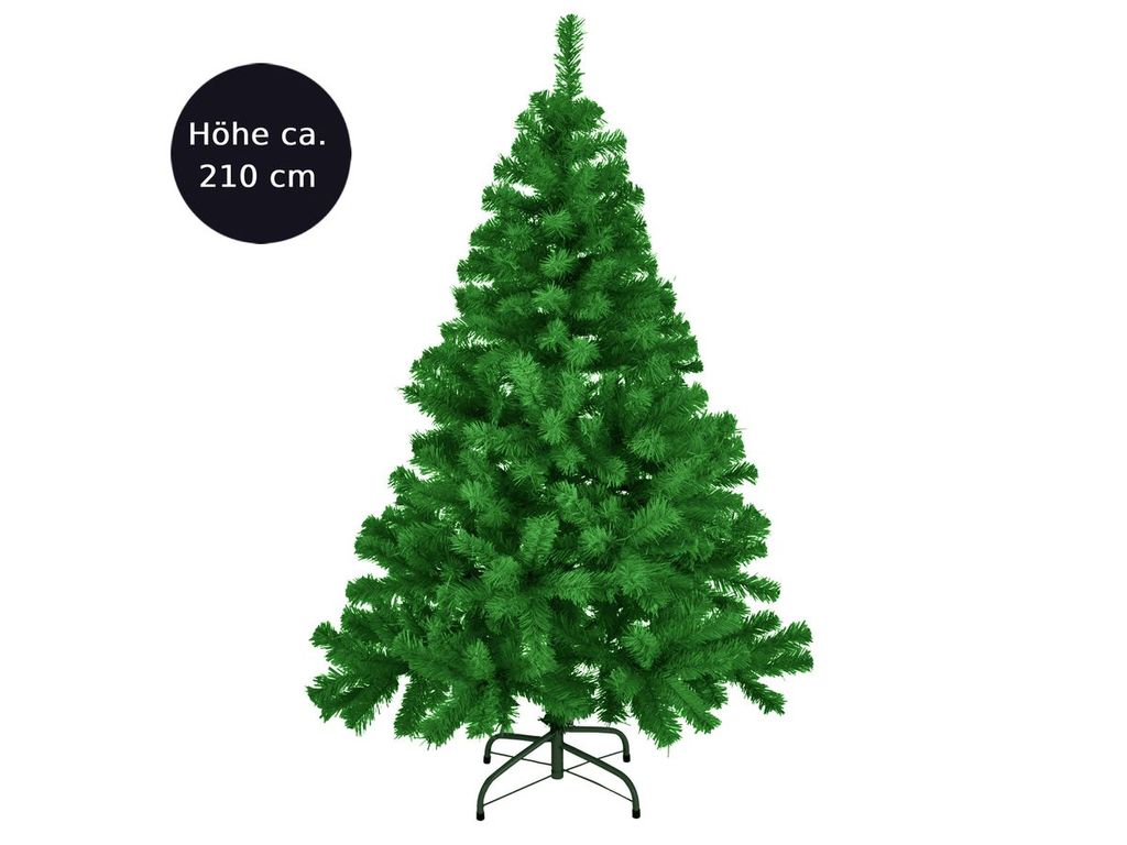 Baumständer Grün Weihnachtsbaum DeLuxe 210cm künstlicher Tannenbaum Christbaum 