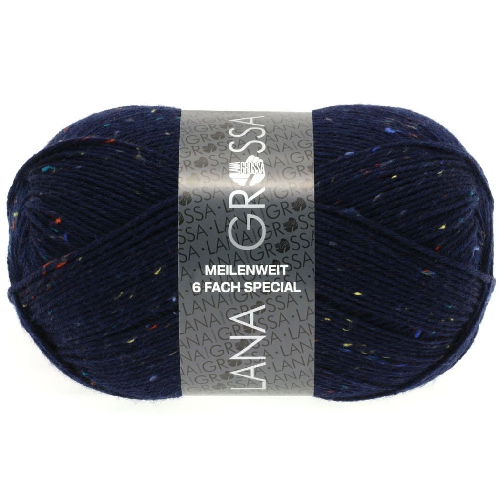 Lana Grossa MEILENWEIT 150 g TWEED 6-fach Sockenwolle 390 Produktbild 