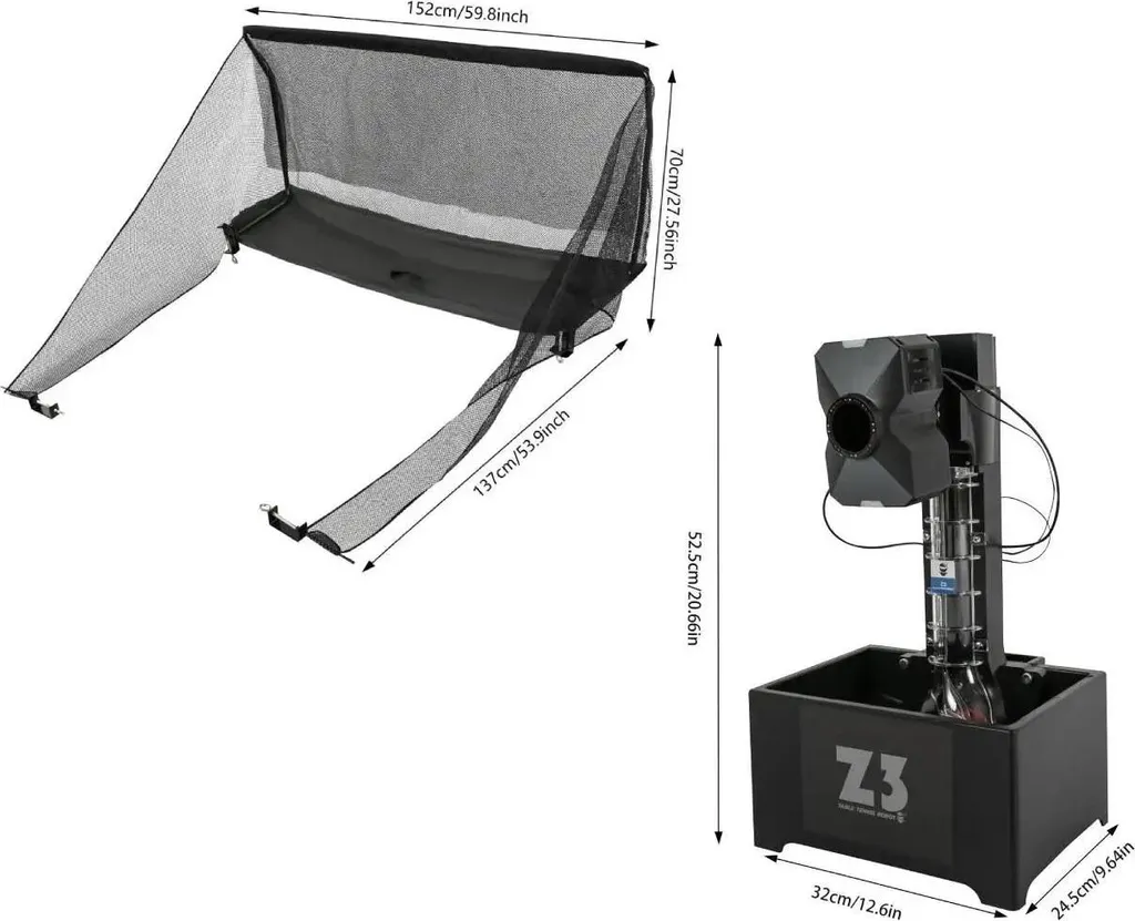 Lance-balles automatique de ping-pong avec 10 modes et télécommande 2.4G - 3