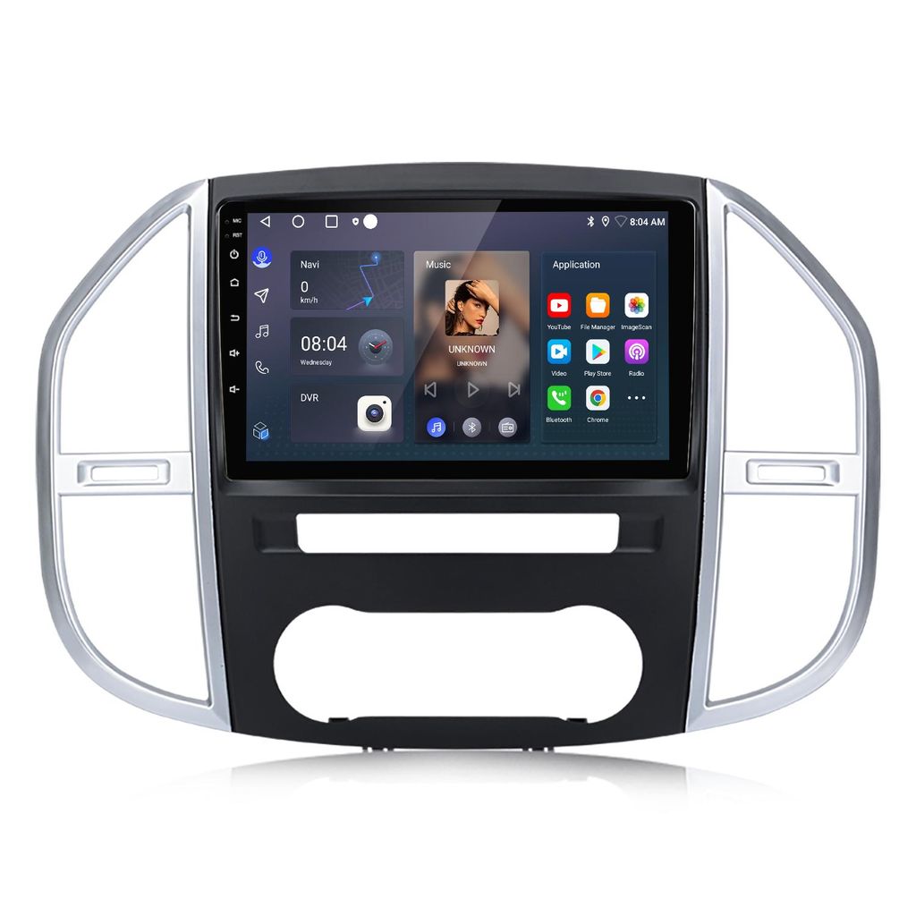 Hexinex Android 15 Auto Radio für Mercedes-Benz Vito 3 (2014-2020) mit 4GB+64GB, WLAN, GPS, DSP, Lenkradsteuerung