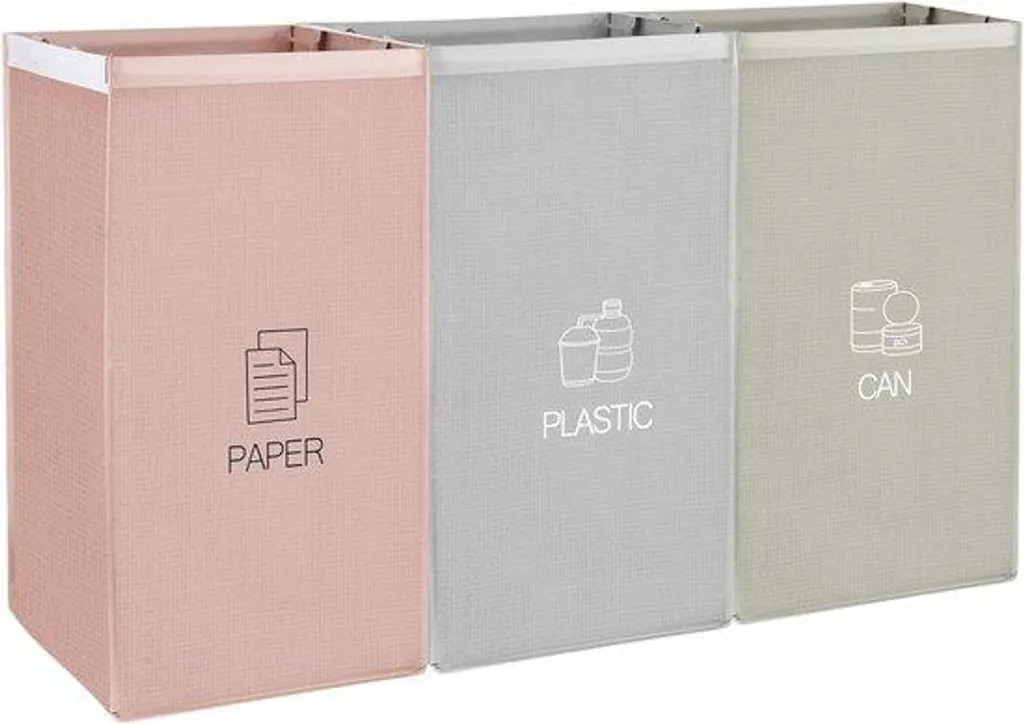 Trier ses déchets facilement avec ce système de recyclage lot de 3 bacs