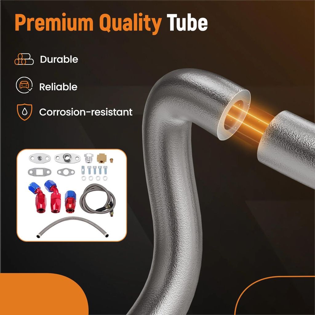 Universal Turbo Ölleitungs Kit - Ölzulaufleitung und Ölrücklaufleitung - passend für T3 T4 T66 T70 Turbolader - Einbausatz Auto