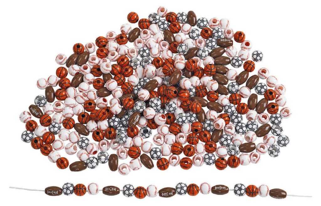 Colorations Perlen Sport Thema - Kreatives Bastelset für Kinder
