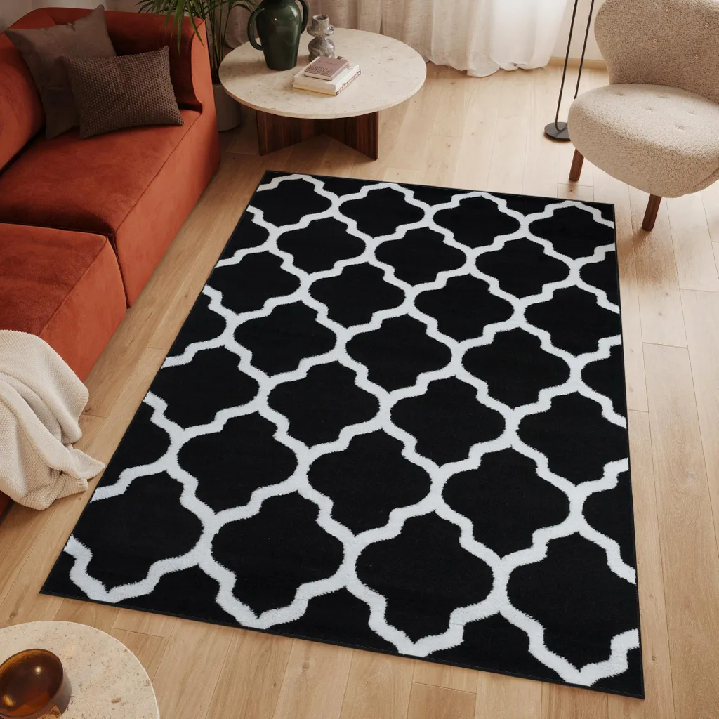 Tapis de Salon Géométrique 250x300 cm pour Aménager un Grand Espace