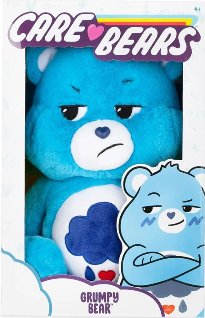 Doudou Care Bears Ours Grumpy 35 cm - Compagnon Idéal Sieste et Sommeil