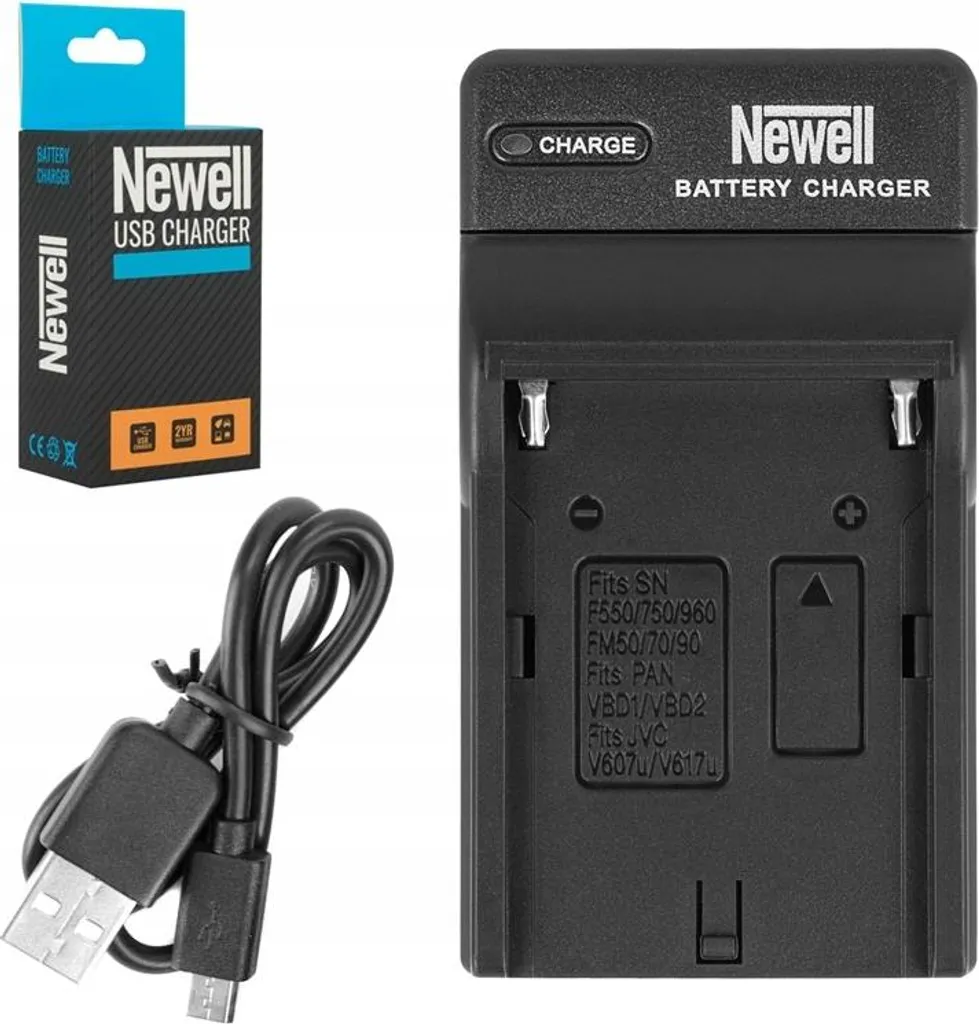 Chargeur Newell DC-USB pour batteries Sony NP-F et NP-FM de haute qualité