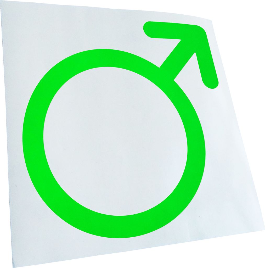 Kiwistar - Autoaufkleber - Männliches Geschlecht - Neongrün - 30x30cm - Aufkleber für Auto, Laptop, Fahrrad, LKW, Motorrad mehrfarbig JDM Decal ...