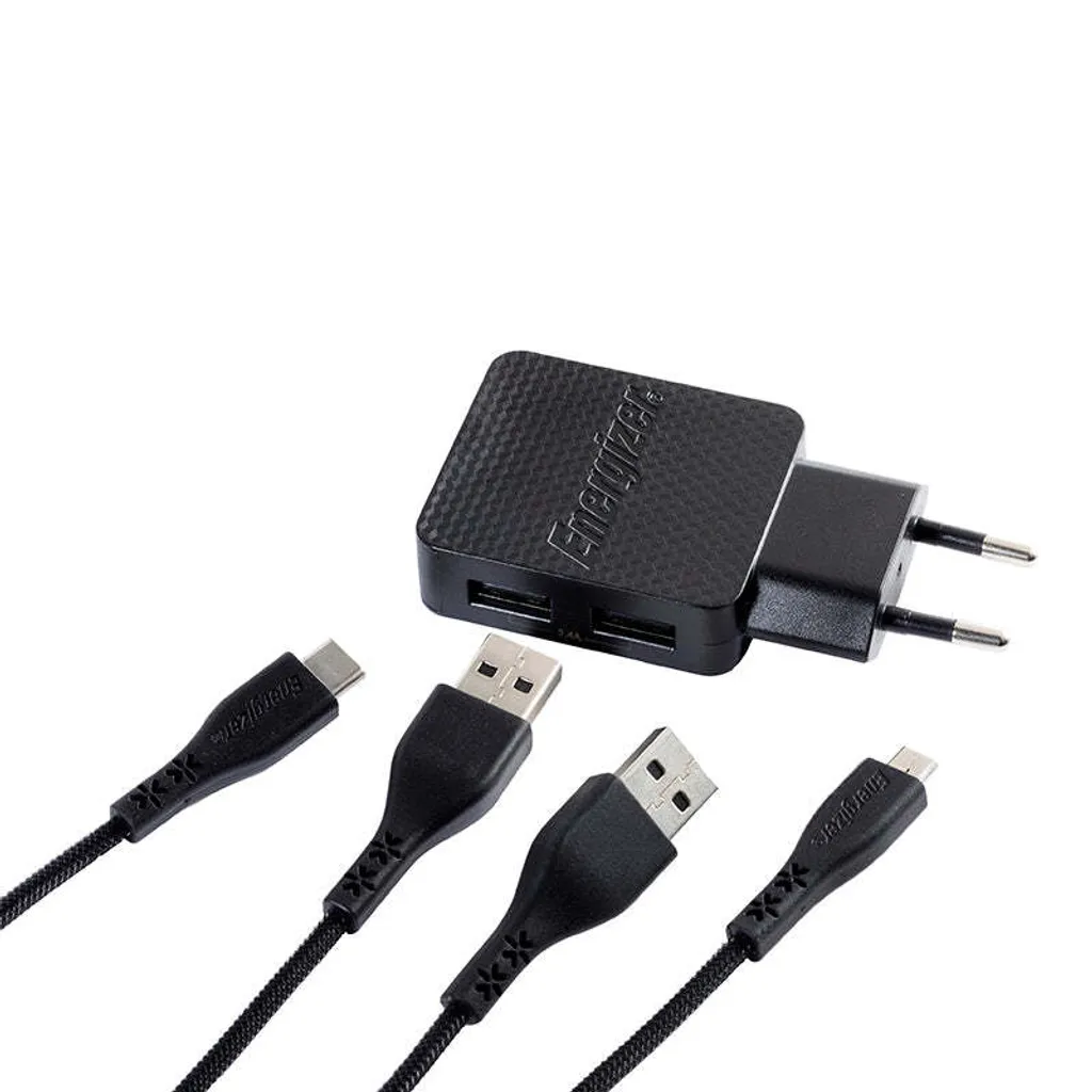 Chargeur Secteur Energizer HardCase Ultra Résistant + 2 Câbles Inclus - 2