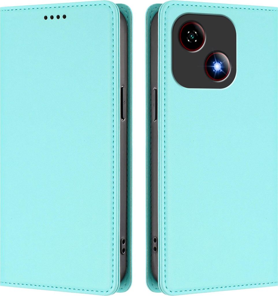 Étui en cuir pour ZTE Blade A35E, étui à rabat magnétique Image du produit 