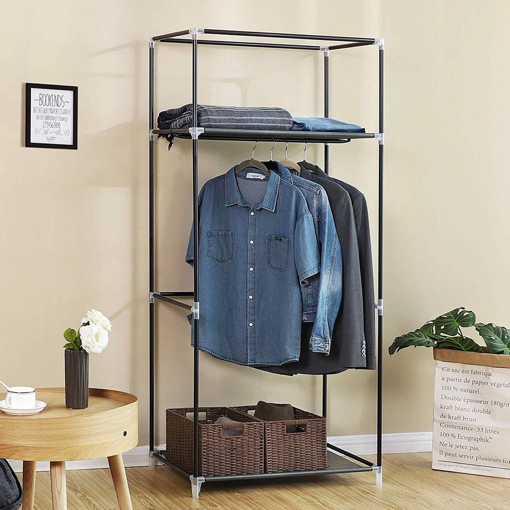 SONGMICS Kleiderschrank Stoffschrank mit Kleiderstange Produktbild 4