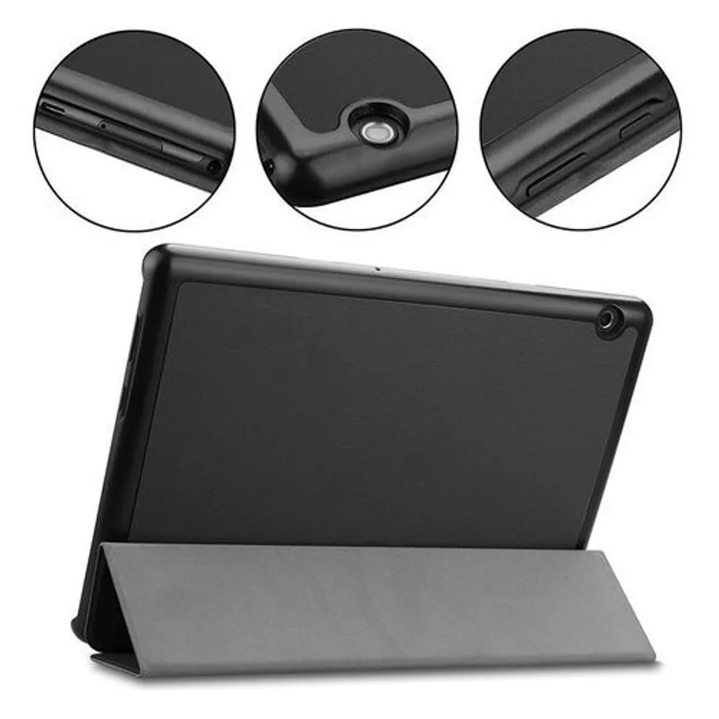 Support Tablette Galaxy Tab A9+ 11" - Étui Noir Tactique Multi-Positions - 2