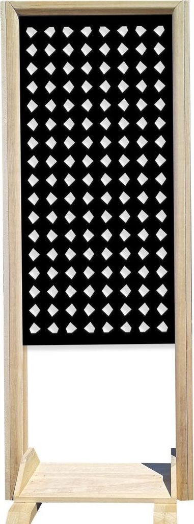 HALLOWEEN – Raumteiler – Modulierbarer Paravent – 70x190 cm – aus Holz und PVC schwarz