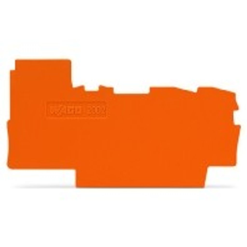 25 Stück Abschlussplatte u. Zwischenplatte für 2,5/4qmm orange 2Leiter 2002-7292