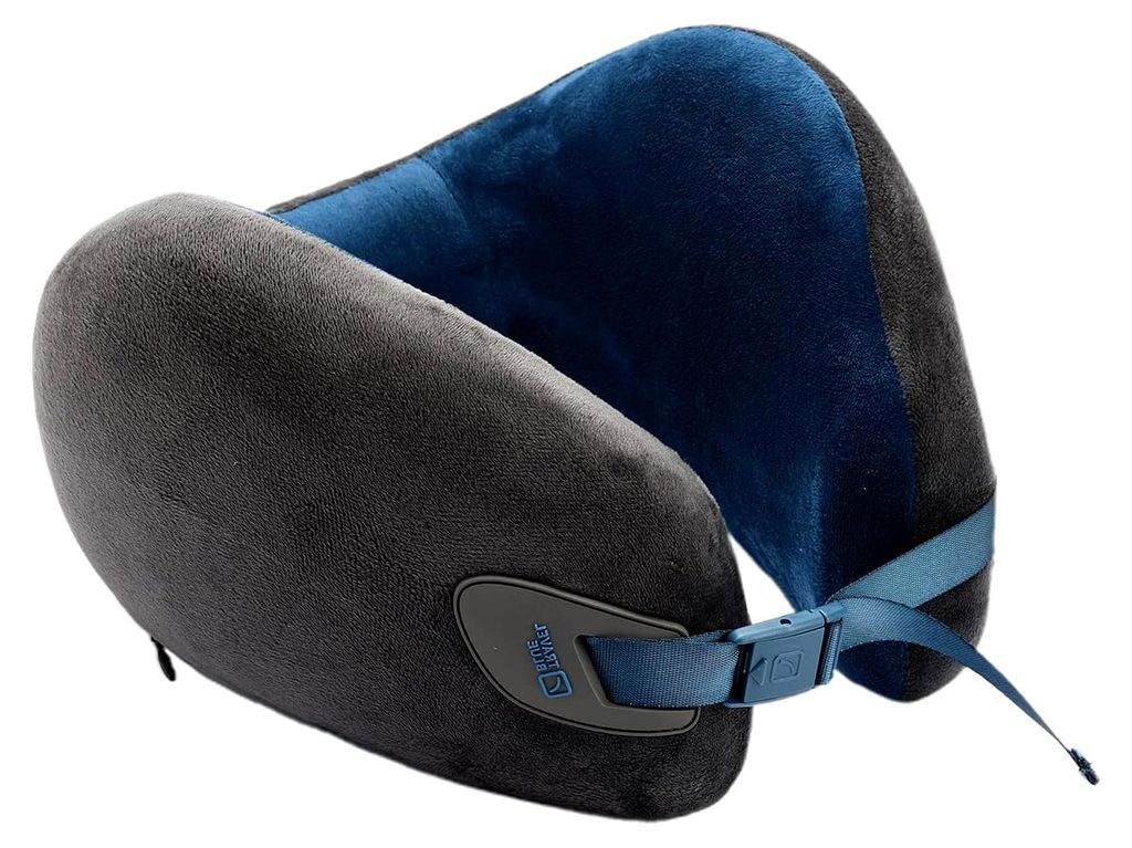 Ergonomisches Infinity Nackenkissen Flugzeug, Premium Memory Foam Kissen mit 360° Unterstützung, Reisekissen Flugzeug für ungestörten Schlaf, s...