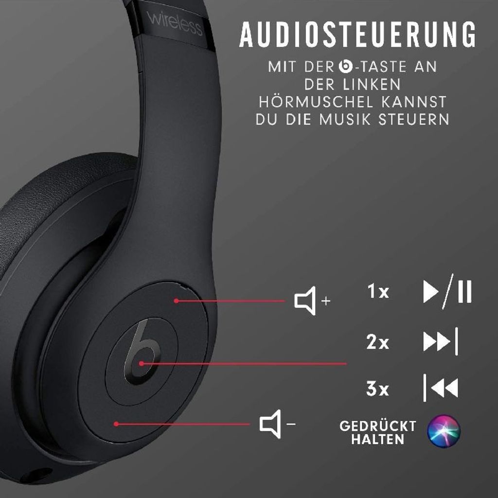 Beats Studio³ Wireless mattschwarz Obrázok produktu 22