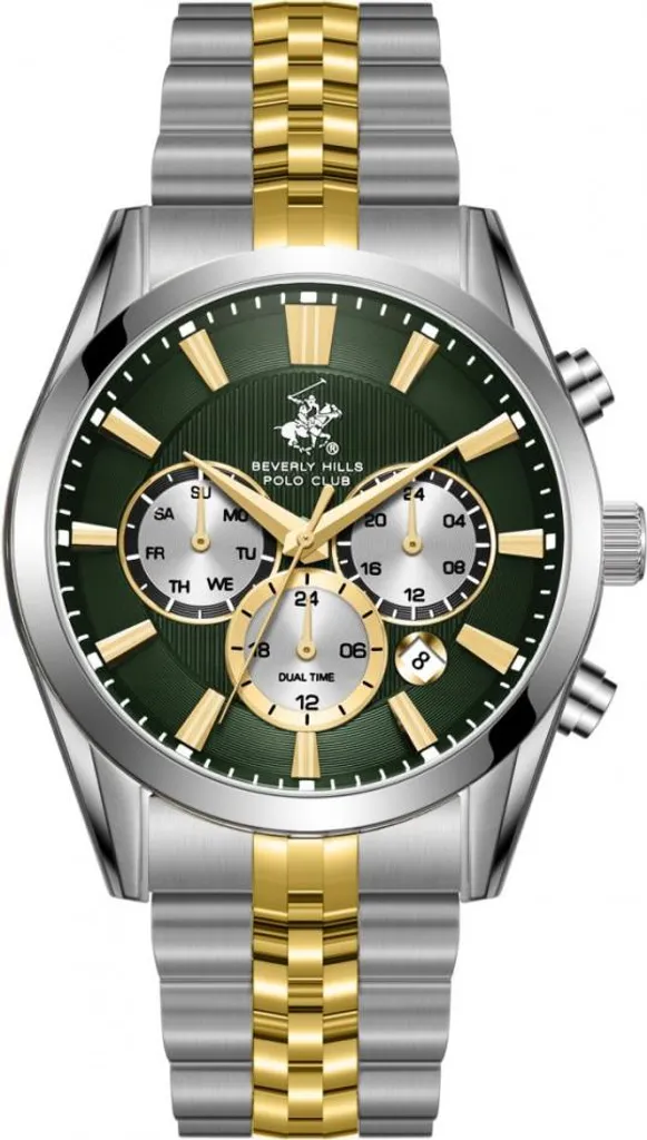 Montre Homme BP3782X.270 Beverly Hills Cadran Vert et Bracelet Acier