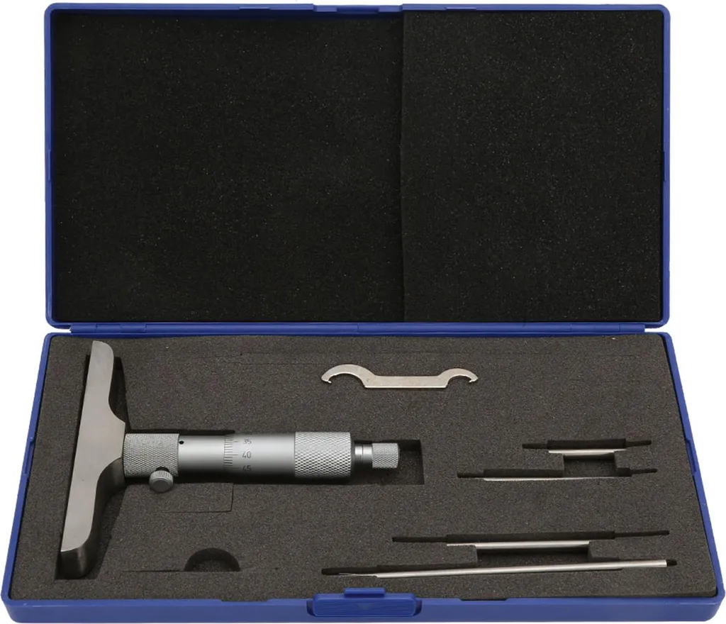 Micromètre de profondeur 4 pouces haute précision à base circulaire