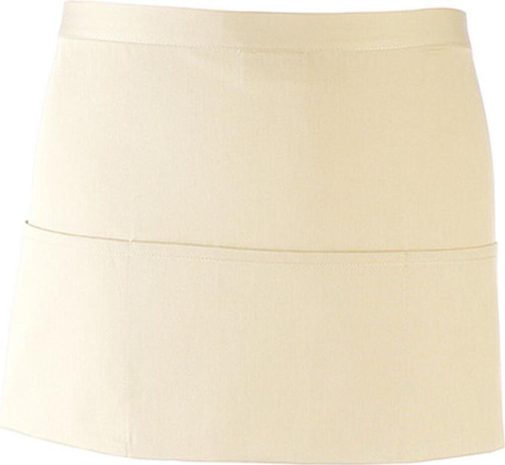 Premier Workwear PR155 | Taschenschürze ŽColoursŽ - 60 x 33 cm - Hauswäsche: bis 60 ° - Farbe: Natural (ca. Pantone 1205) - Größe: 60 x 33 cm