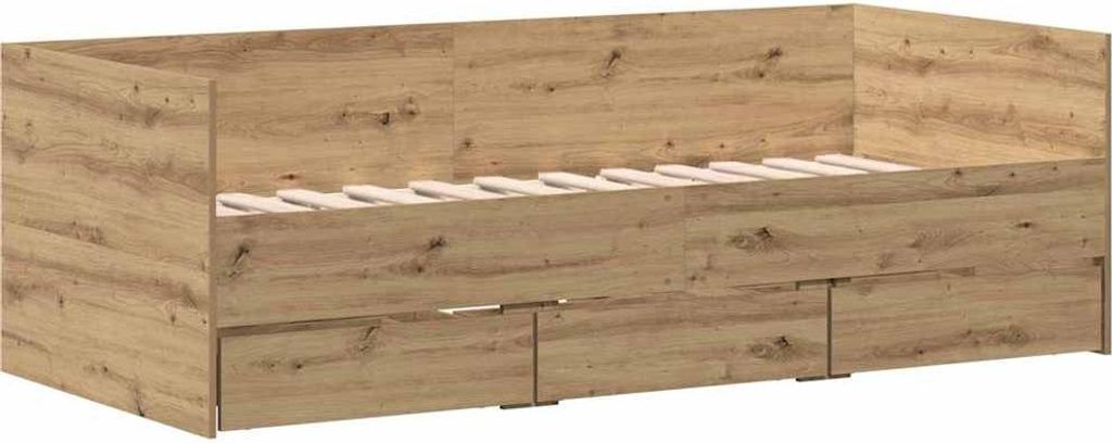 Tagesbett mit Kopfteil Artisan-Eiche 90 x 190 cm Holzwerkstoff