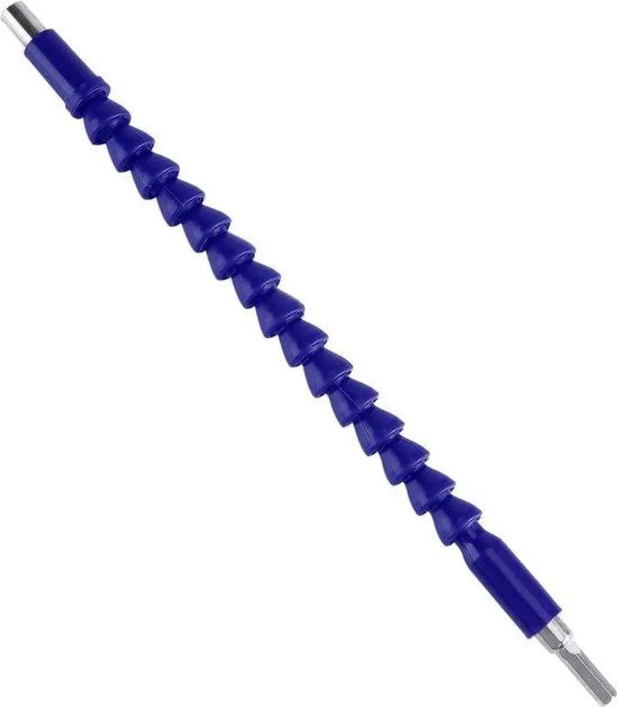 Rallonge flexible hexagonale 290 mm en acier flexible bleu robuste