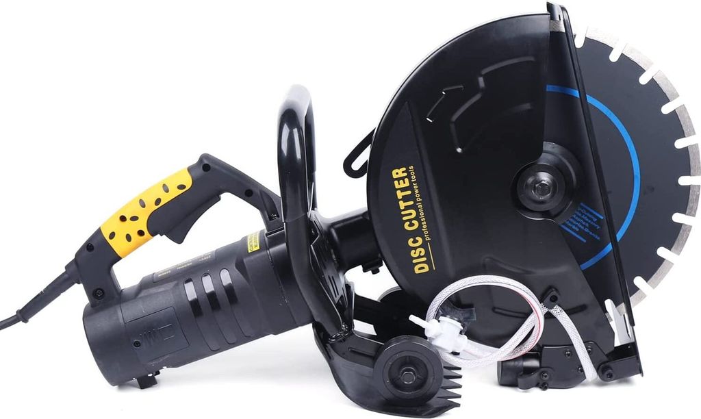 A disc cutter is shown against a white background.