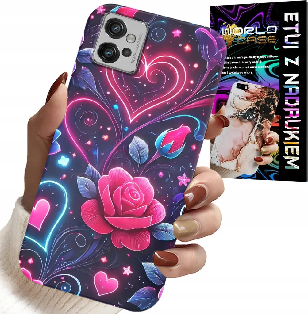 Kit Protezione Motorola G32: Custodia Cuore Rosa + Vetro Prottetivo