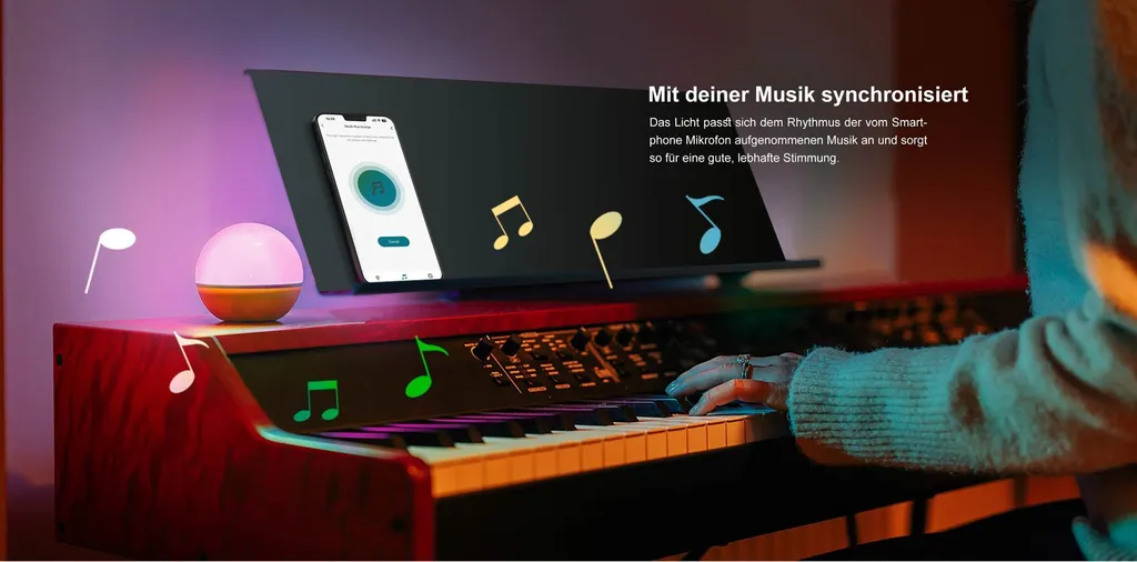 Lanterne LED Multicolore Obulb Plus - Lampe d'Ambiance Connectée Bluetooth