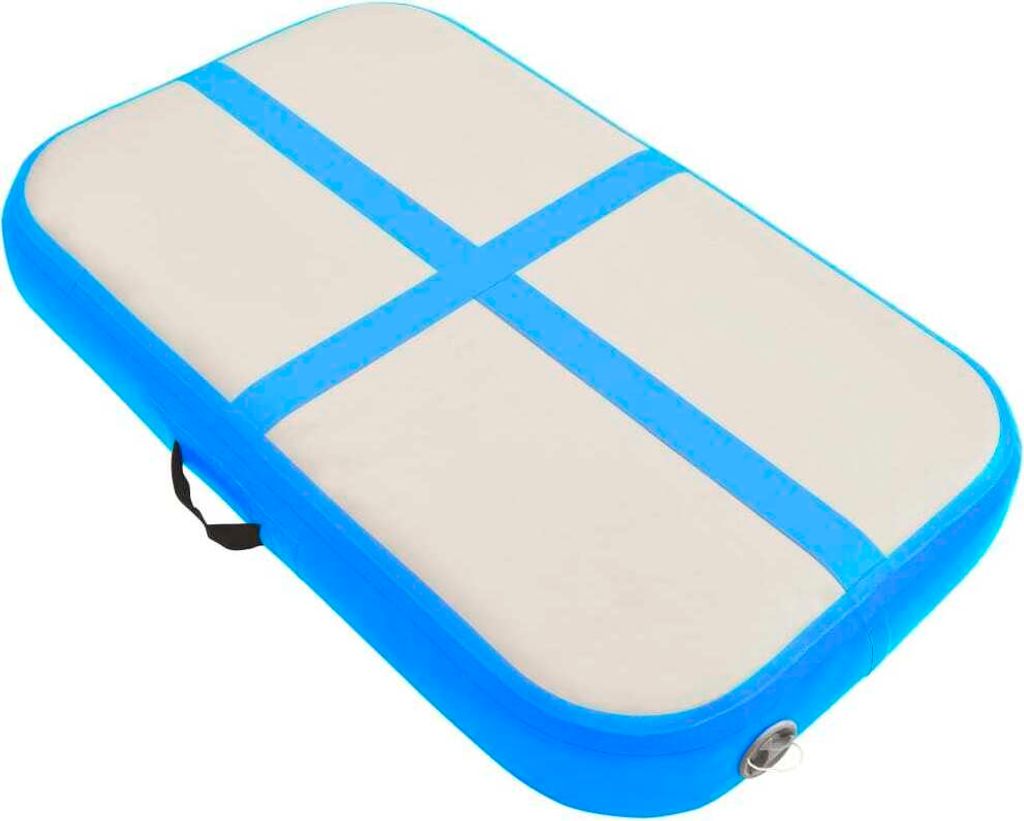 vidaXL Tappetino gonfiabile con pompa 60x100x20 cm PVC Blu Immagine del prodotto 