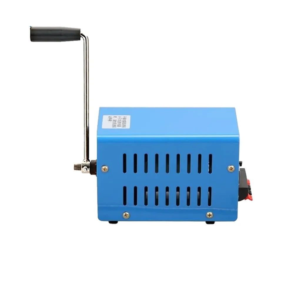 Générateur manuel USB pour camping et randonnée puissance 20W Bleu nuit
