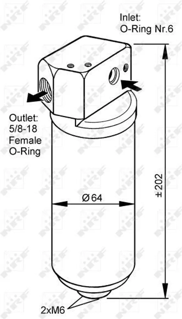 Sécheur de climatisation NRF 33087 pour Renault Espace III et Laguna
