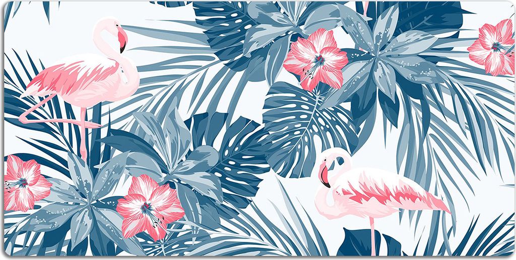 Schreibtischmatte Tischunterlage 120x60 cm Mauspad - Tropische Vögel