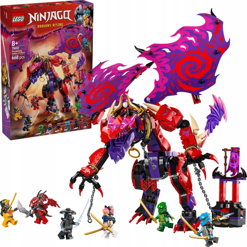 LEGO NINJAGO Le dragon du chaos Thunderfang 71832 LEGO®