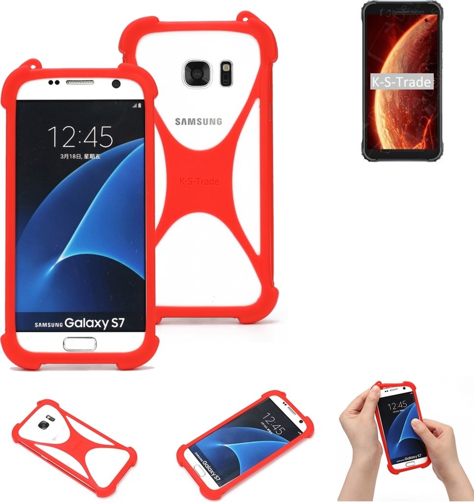 K-S-Trade Handy-Hülle kompatibel mit Blackview BV4900 Schutz-Hülle Bumper Silikon Schutz Hülle Cover Case Silikoncase Silikonbumper TPU Softcase