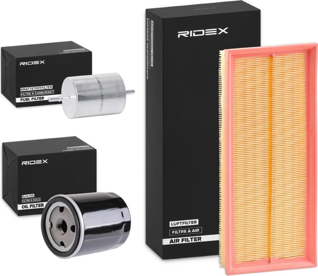RIDEX Filterset Inspektionspaket Filtersatz für FORD MONDEO III Kombi (BWY) MONDEO III (B5Y) MONDEO III Stufenheck (B4Y)